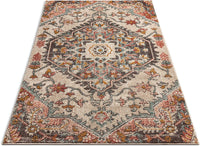 Adeline Bohemian Vintage Medallion Soft Blush Multicolor Area Rug