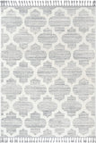 Vera Cream | Moroccan Lattice High-Lo Textured | Area Rug