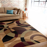 Multi-Color Circles Soft Area Rug