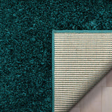Ciel Teal Blue Ultra-Soft Multi-Textured Shimmer Pile Area Rug