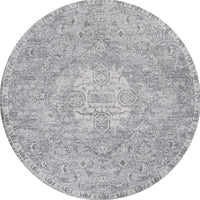 Modern Persian Vintage Medallion Red/Navy Soft Area Rug