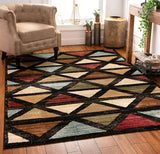 Triangles Geometric Modern Area Rug