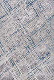 Slant Modern Abstract Gray/Blue Soft Area Rug