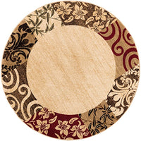 Barclay Vane Willow Damask Beige Modern Area Rug