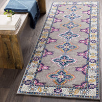 Dark Blue and Teal Updated Traditional Soft Area Rug