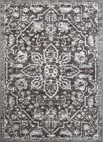 Dazzle DISA Grey Vintage Bohemian Oriental Distressed Area Rug