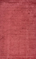 Haze Solid Low-Pile Red Soft Area Rug