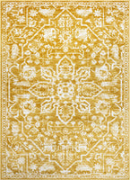 Dazzle DISA Vintage Medallion Gold Soft Area Rug