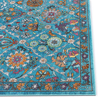 VIDEO Well Woven Bleecker St Sabra Bohemian Eclectic Floral Decorative Blue  Area Rug, Beige nomaan