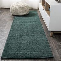 Haze Solid Low-Pile Red Soft Area Rug