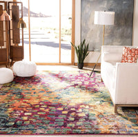 Abstract Pink Multi-color Soft Area Rug