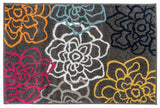 Floral Multi-color Grey Area Rug