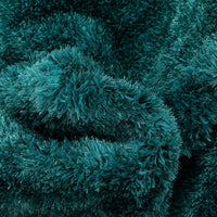 Ciel Teal Blue Ultra-Soft Multi-Textured Shimmer Pile Area Rug