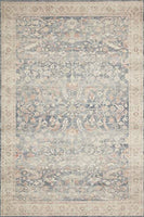 Loloi II Hathaway Collection HTH-05 Steel / Ivory, Traditional 7'-6" x 9'-6" Area Rug