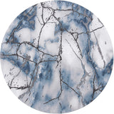 Modern Abstract Area Rug, Grey Blue