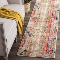 Distressed Light Grey Multi-color Soft Area Rug