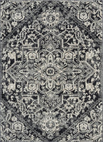Carpi Grey Oriental Medallion Area Rug