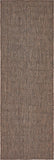 Casual Transitional Indoor Outdoor Flatweave Light Brown Area Rug