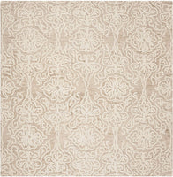 Blossom Collection BLM112B Handmade Premium Wool Soft Area Rug, Beige / Ivory