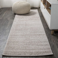 Haze Solid Low-Pile Red Soft Area Rug