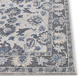 Jenner Grey Oriental Floral Pattern Area Rug
