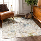 Azura Multi Abstract Distressed Pattern Runner Rug