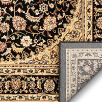 Medallion Black Oriental Area Rug