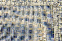 Casual Transitional Indoor Outdoor Flatweave Light Gray Area Rug