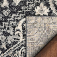 Carpi Grey Oriental Medallion Area Rug
