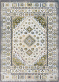 Aryn Green Tribal Medallion Pattern Area Rug