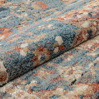 Marda Blue Tribal Medallion Area Rug