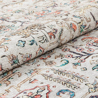 Argonne Grey Machine Washable Vintage Distressed Soft Area Rug