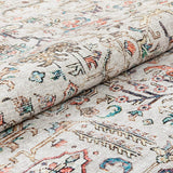 Argonne Grey Machine Washable Vintage Distressed Soft Area Rug