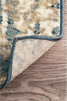 Vintage Distressed Blue Soft Area Rug