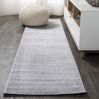 Haze Solid Low-Pile Red Soft Area Rug