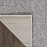 Essentials Solid Contemporary Silver Grey Area Rug