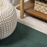Haze Solid Low-Pile Red Soft Area Rug