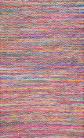 Handwoven Chevron Pattern Soft Magenta Texture Area Rug