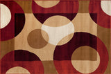 Multi-Color Modern Circles Soft Area Rug