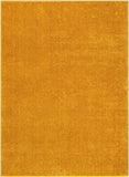 Ciel Golden Yellow Ultra-Soft Multi-Textured Shimmer Pile Area Rug