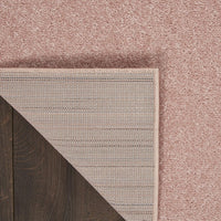 Solid Contemporary Pink Indoor/Outdoor Area Rug