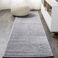 Haze Solid Low-Pile Red Soft Area Rug