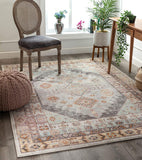 Rodeo Virden Grey Bohemian Eclectic Tribal Aztec Distressed Area Rug