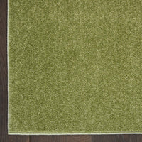 Solid Contemporary Green Indoor/Outdoor Area Rug