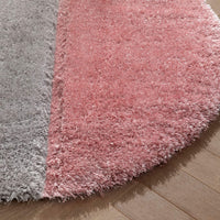 Modern Geometric Shag Lavender Blush 3D Textured Thick & Soft Shag Area Rug