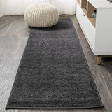 Haze Solid Low-Pile Red Soft Area Rug