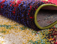 Colorful Abstract Multi-colored Soft Area Rug