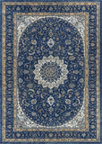 Traditional Vintage Medallion Oriental Blue Area Rug