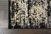Black Distressed Persian Area Rugs