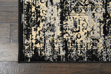 Black Distressed Persian Area Rugs